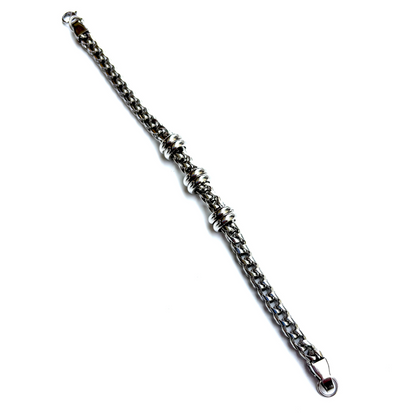 Men's Classic Chain Bracelet with Beads