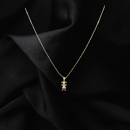 Chain & Sparkling Doll Pendant