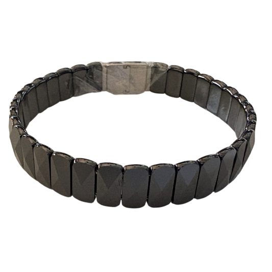 Unisex Premium Diamond Cut Ceramic Cuff Bracelet