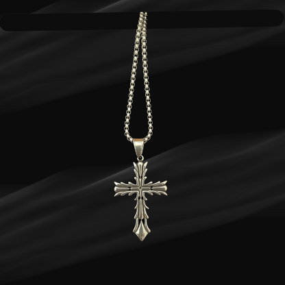 CD Style Cross Pendant with Chain – Trendy & Stylish