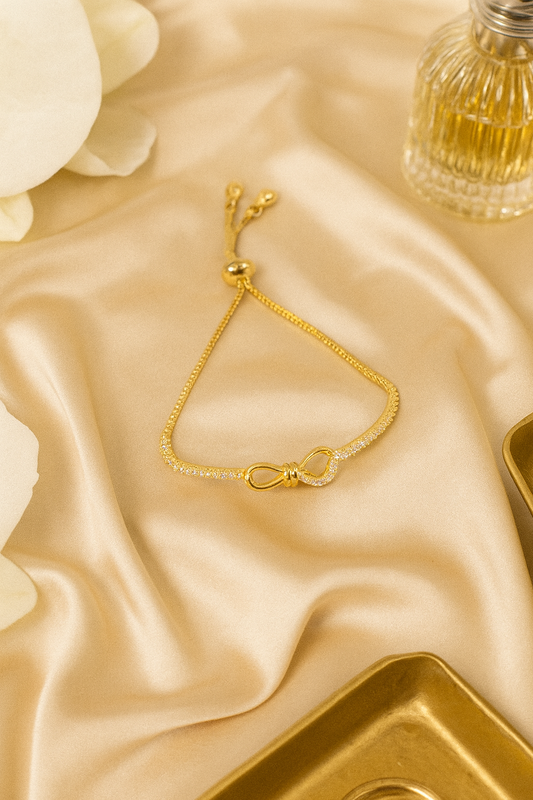 Elegant Sparkling Chic Bow Knot Adjustable Bracelet