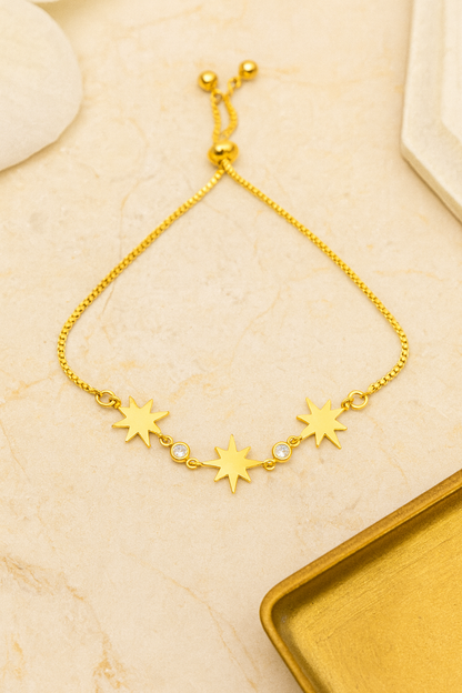 Celestial Starburst Adjustable Bracelet