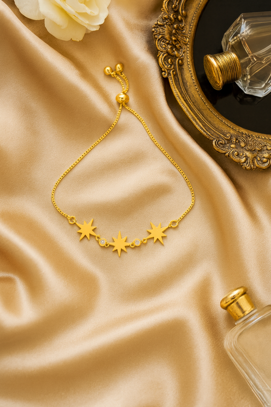 Celestial Starburst Adjustable Bracelet