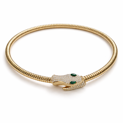 Snake Choker with Emerald Eyes and AD