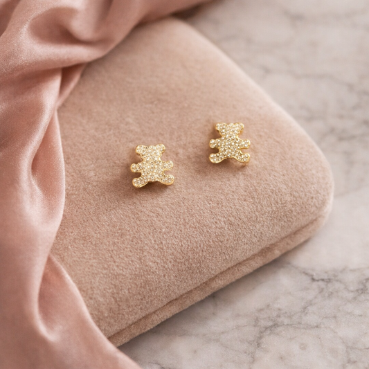 Cute Teddy Earrings for Kids and Girls