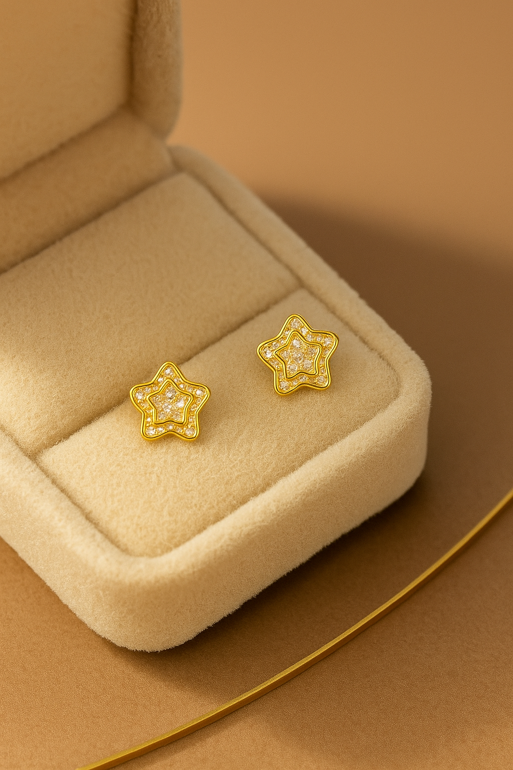 Star AD Stud Earrings for Kids and Girls
