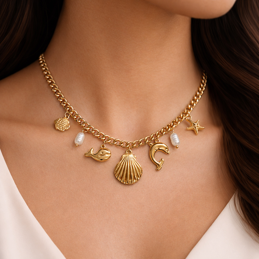 Elegant Two-Tone Twisted Rope Necklace