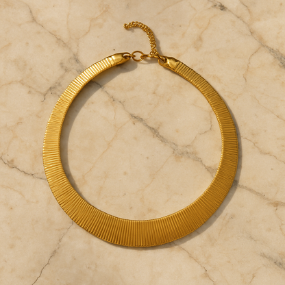 Bold Gold Plated Collar Necklace for Women | Statement Choker Jewelry for Parties & Occasions
