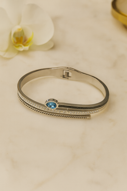 Multi-Color AD-Studded Handcuff Bracelet