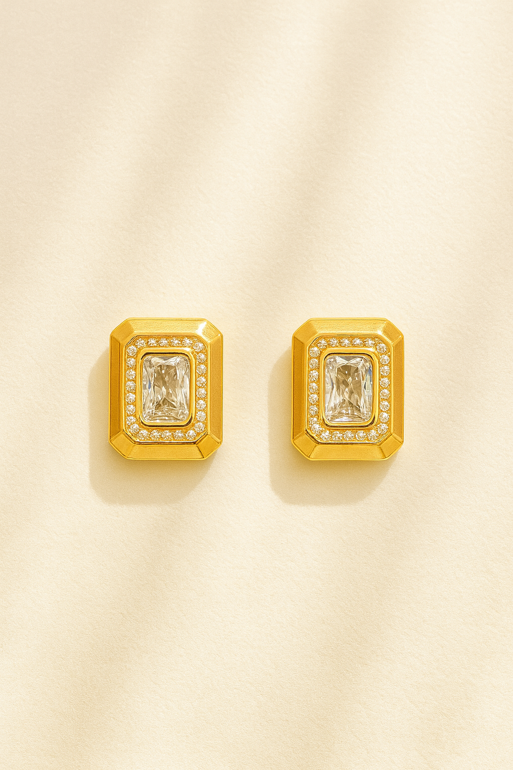 Gold-Plated Stud Earrings for Women