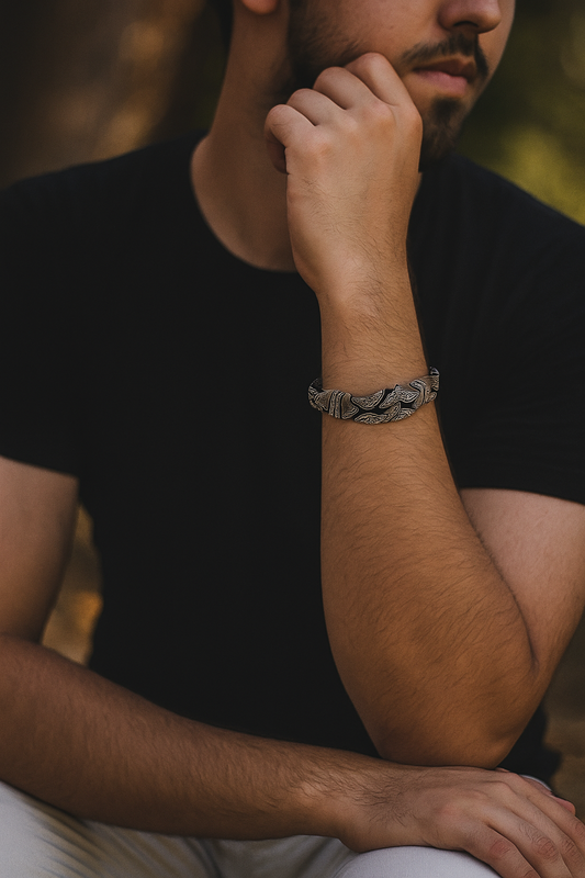 Monarch Tribal Titanium Steel Bracelet