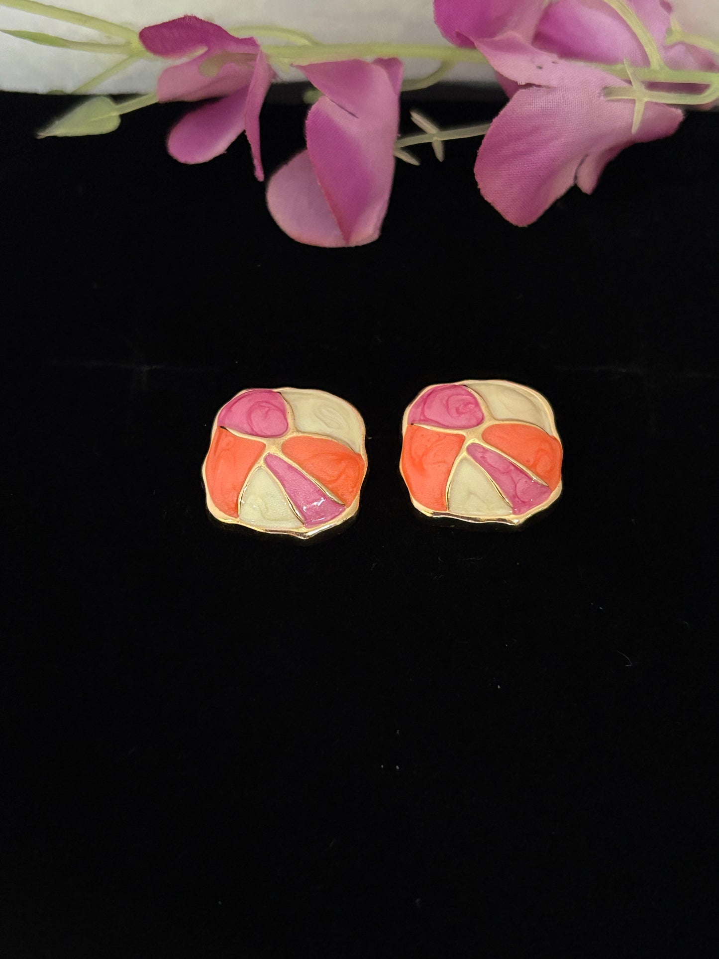 Pink & White MOP Blush Earrings