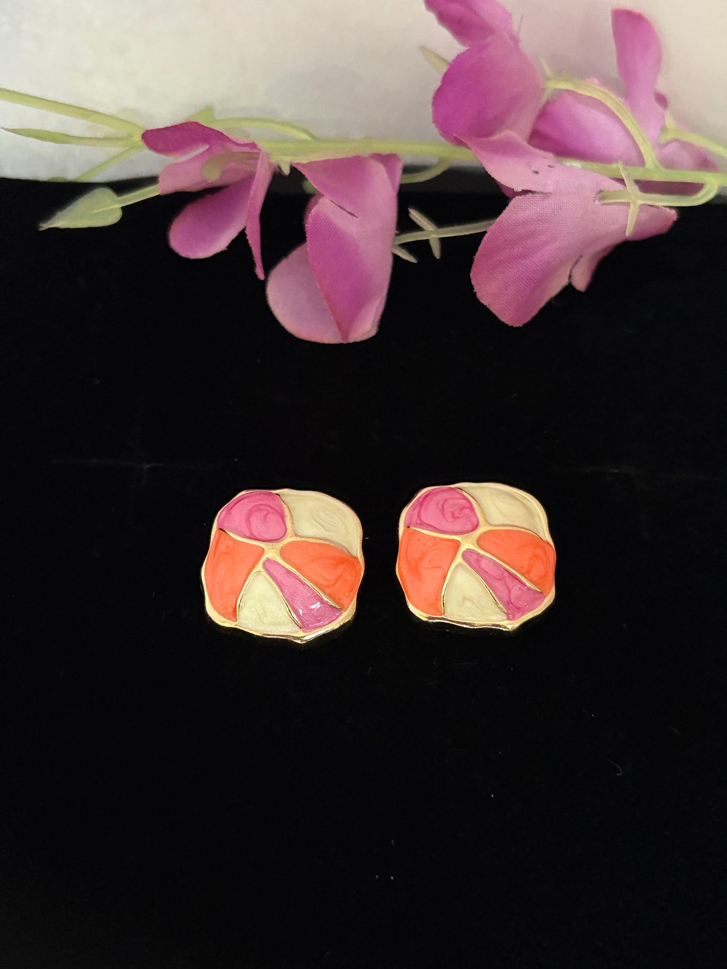 Pink & White MOP Blush Earrings