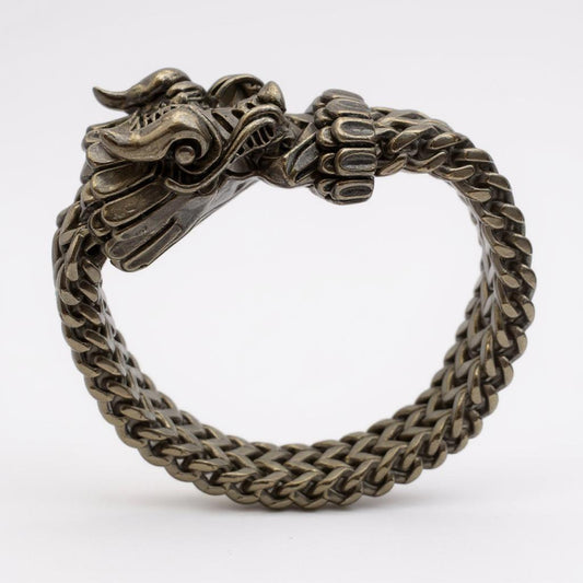 VIKING DRAGON HEAD | Pure Titanium Steel Bracelet, American trending Style