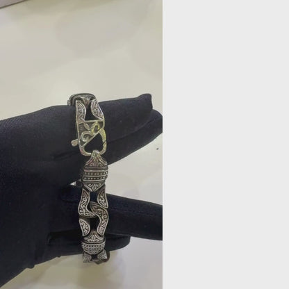 Monarch Tribal Titanium Steel Bracelet