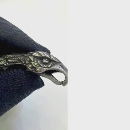 Viking Eagle Head Pure Titanium Premium Steel Bracelet